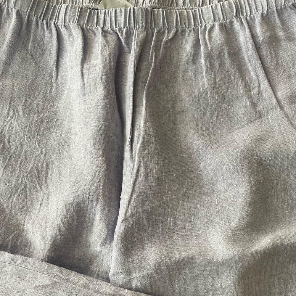 Lavender Linen Pants from Hot Cotton by Marc Ware Large